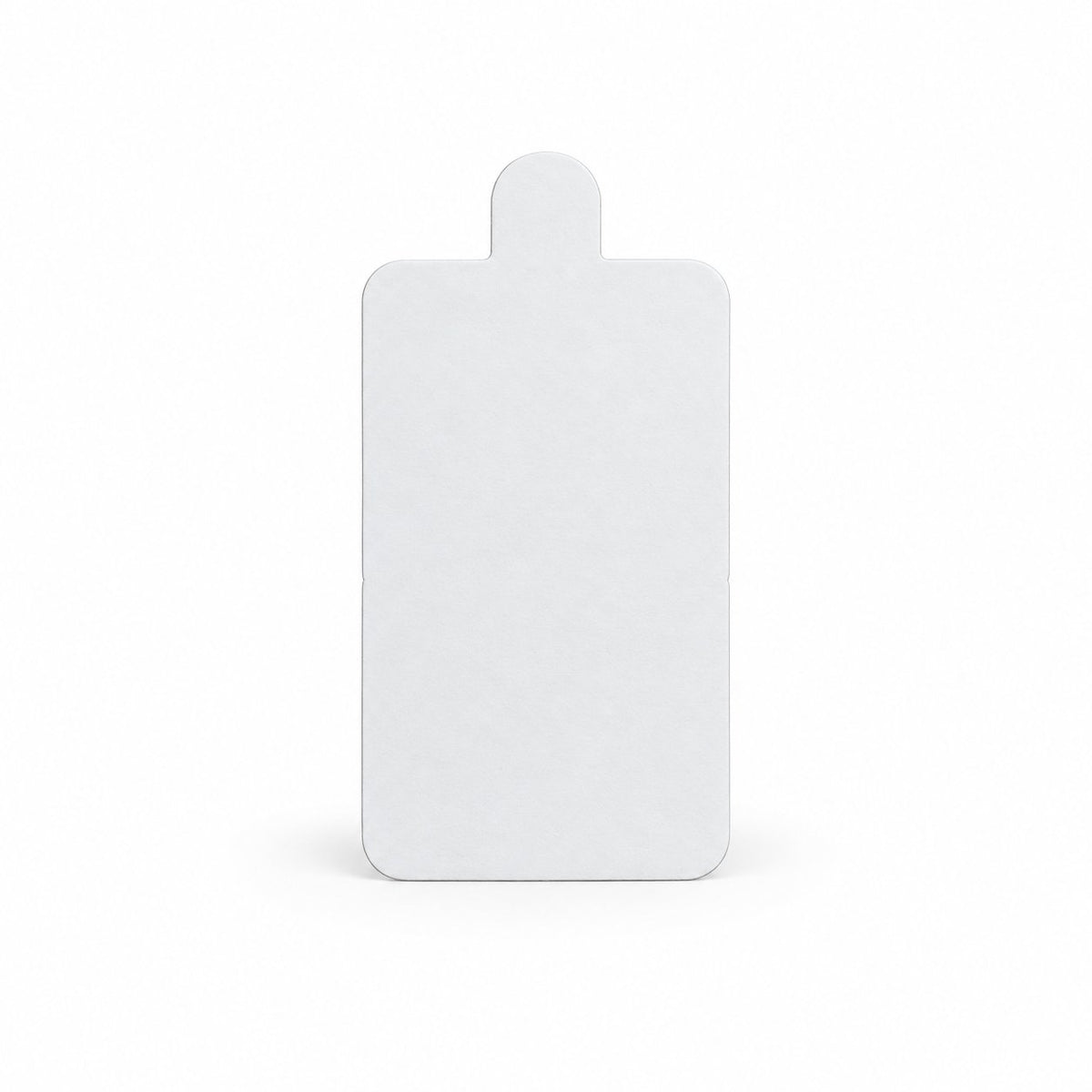 Languettes pâtisserie blanches – Pack de 100 | Triangulaire, carrée, ronde, cigare | Personnalisables — vue produit sur fond blanc