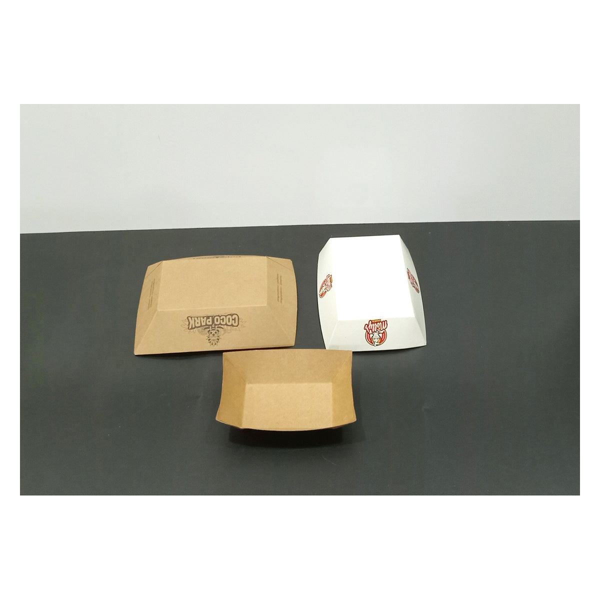 Custom white cardboard food tray