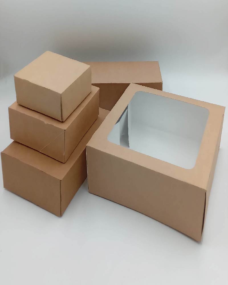Boîte kraft standard avec fenêtre – Livraison rapide 48h max – Livpack