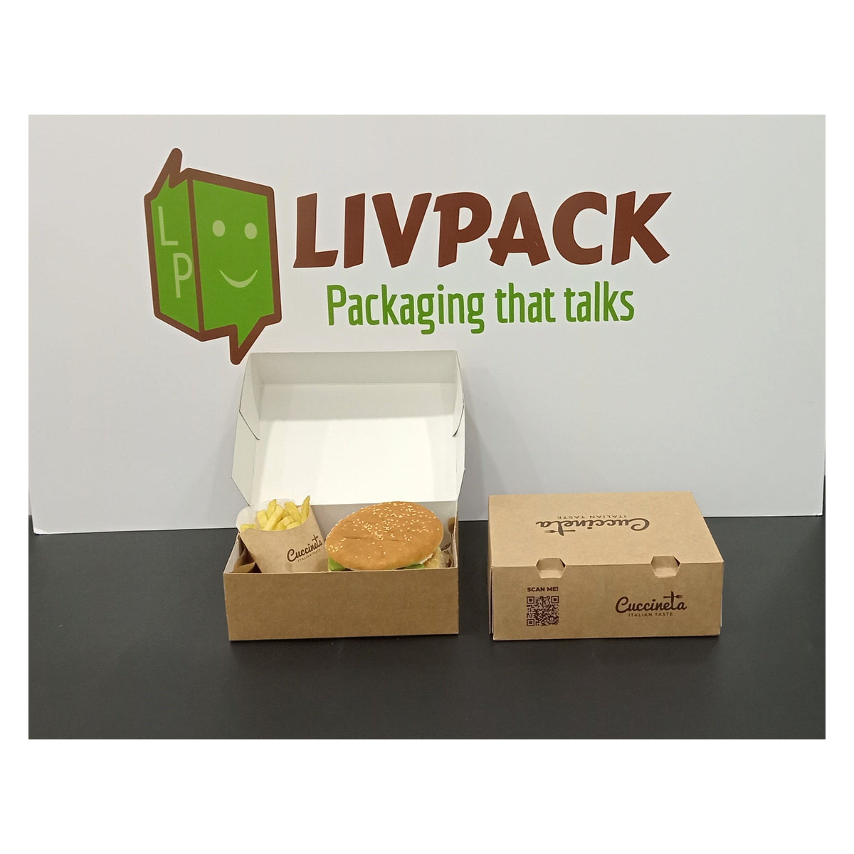 Boîte menu kraft imprimée – LIVPACK