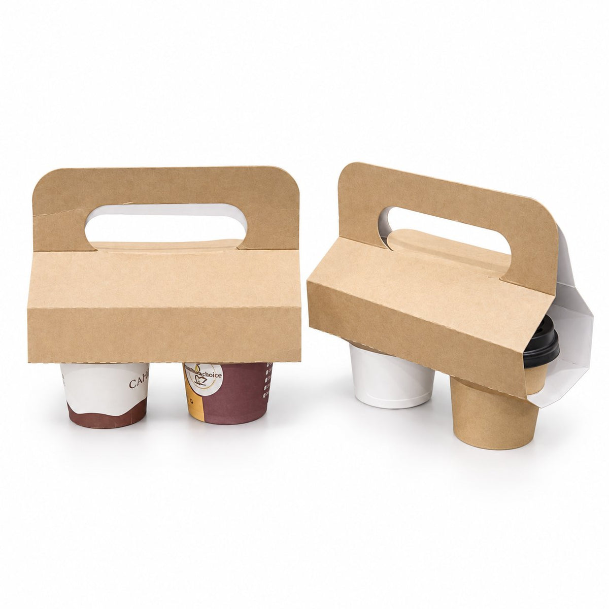 Standard cardboard kraft bags for espresso cups