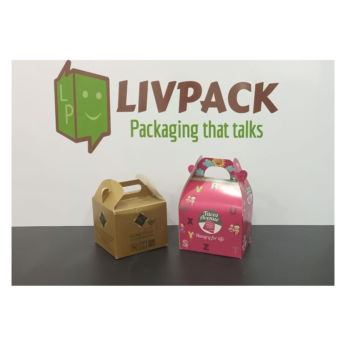 Emballage ludique pour menu kids – personnalisable avec logo – Livpack
