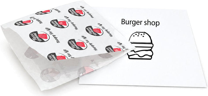 Ejemplo de funda para hamburguesa con impresión personalizada