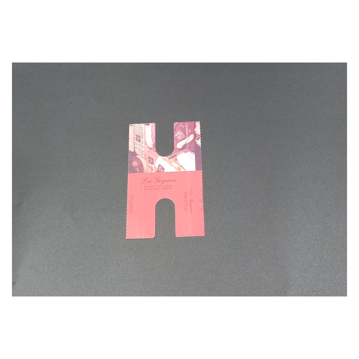H-shaped printed cardboard pastry boards