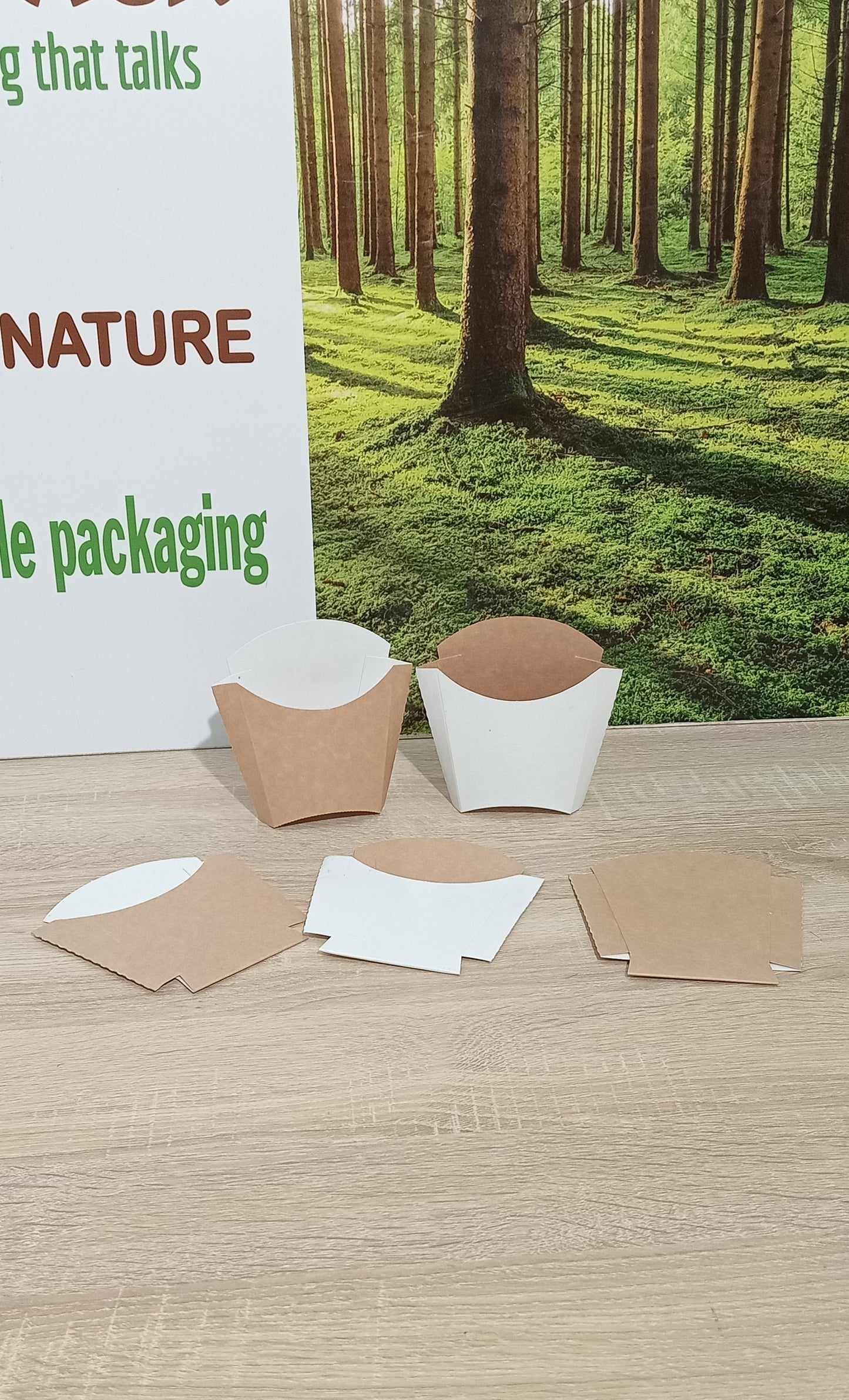 Lot de sachets kraft 100g – idéal fast-food et franchises