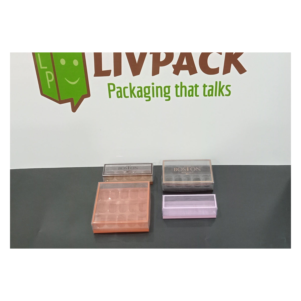 Packaging de macarons avec couvercle personnalisé