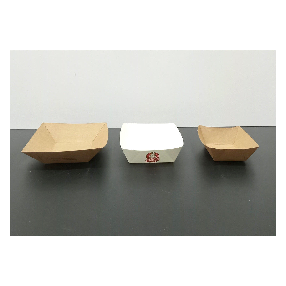 Custom kraft cardboard food tray with logo