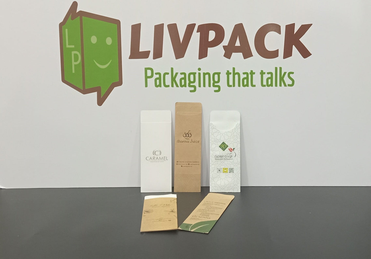 Porte-couverts en carton kraft ou blanc – Impression personnalisée – Livpack