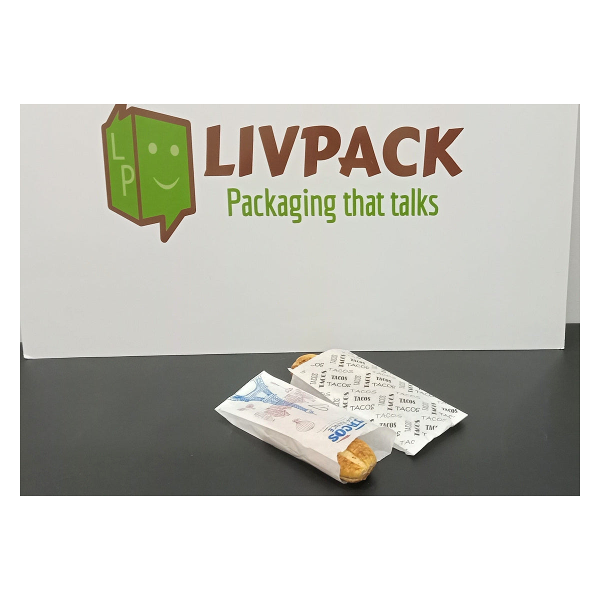 Sachet sandwich papier personnalisé avec logo