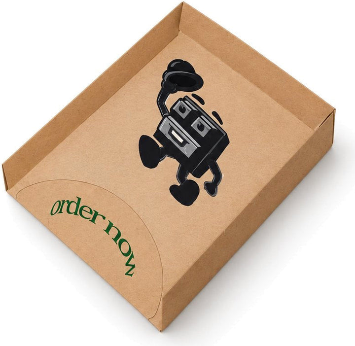 Soporte kraft para gofres con logo personalizado