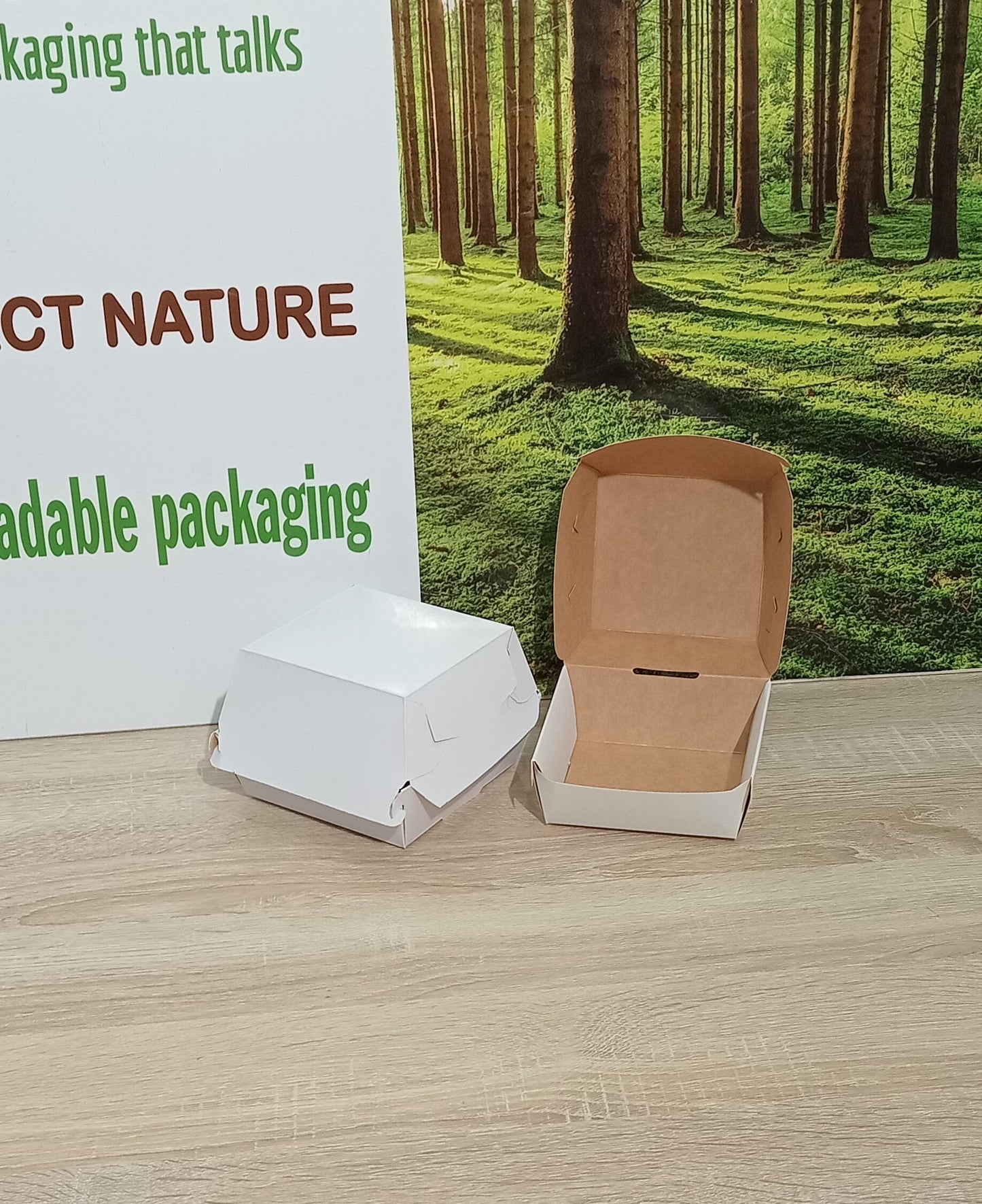 boîte burger kraft standard 10x10 cm