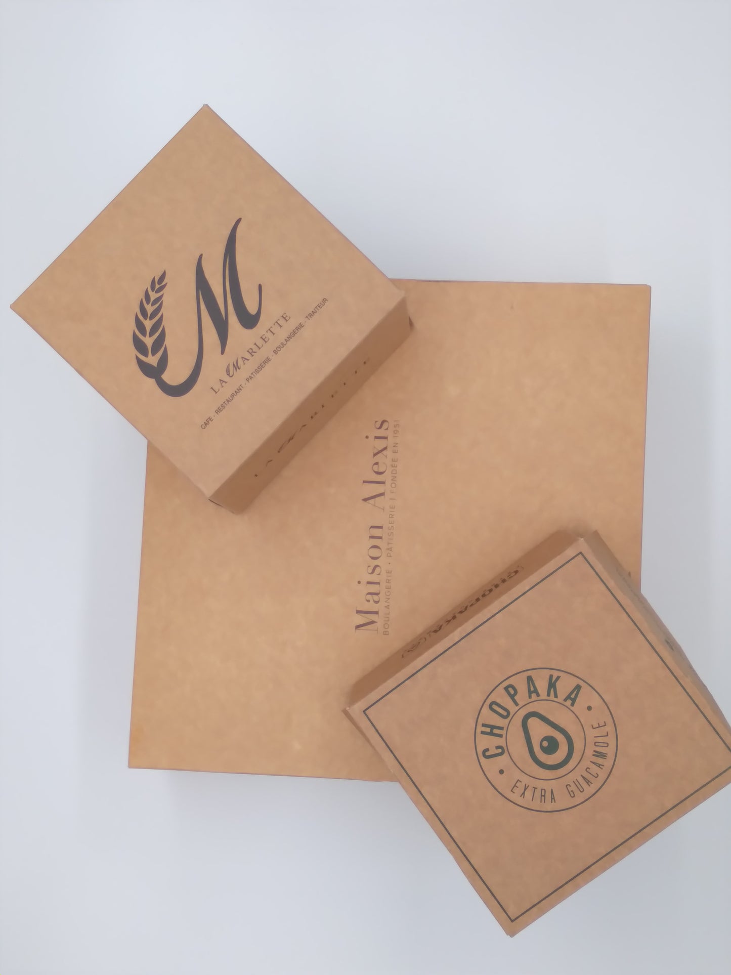 boîtes pâtisseries kraft haut de gamme – impression offset
