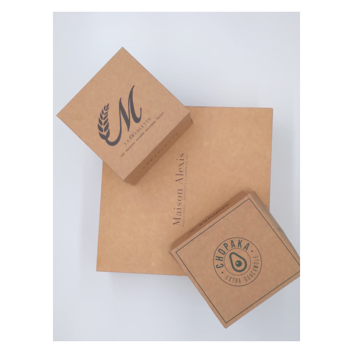 boîtes pâtisseries kraft haut de gamme – impression offset