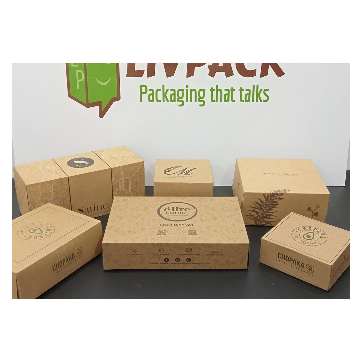 boîtes pâtissières personnalisées avec logo – kraft