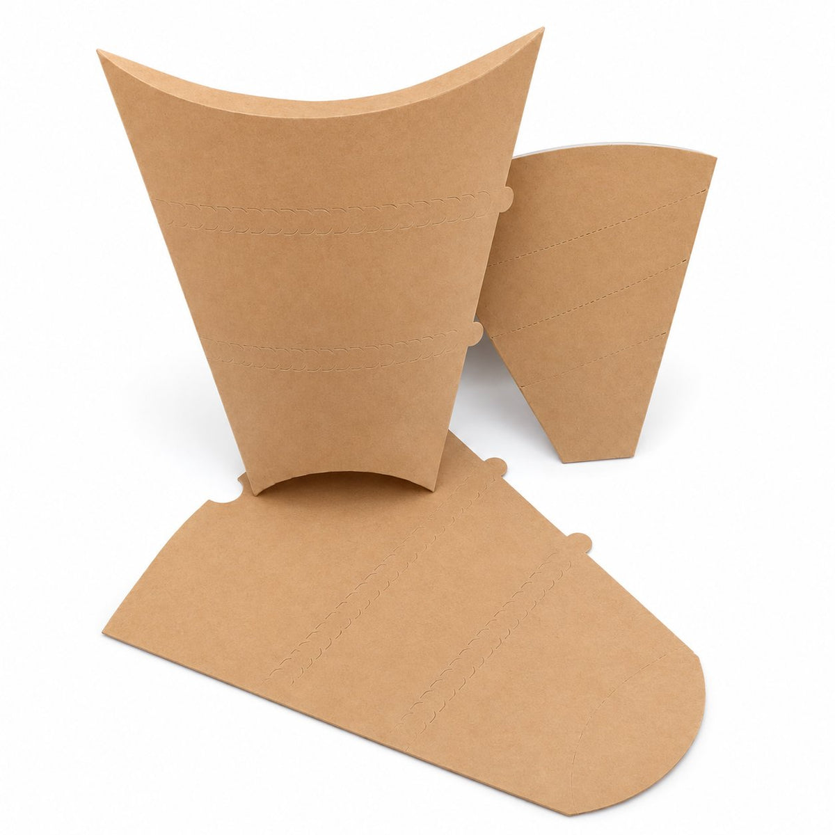 Pack 200 pochettes à crêpe kraft standard — vue produit sur fond blanc