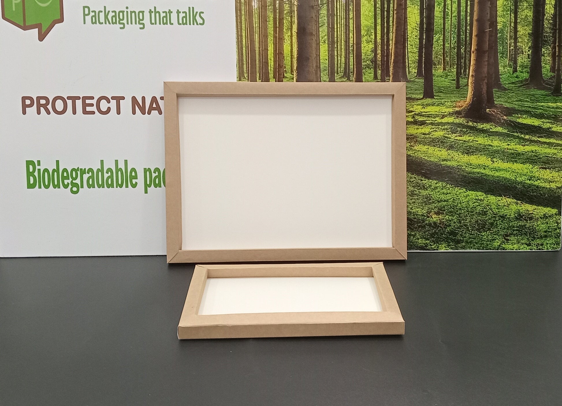 Plateau pâtisserie kraft rigide Livpack – modèle 30x40 cm