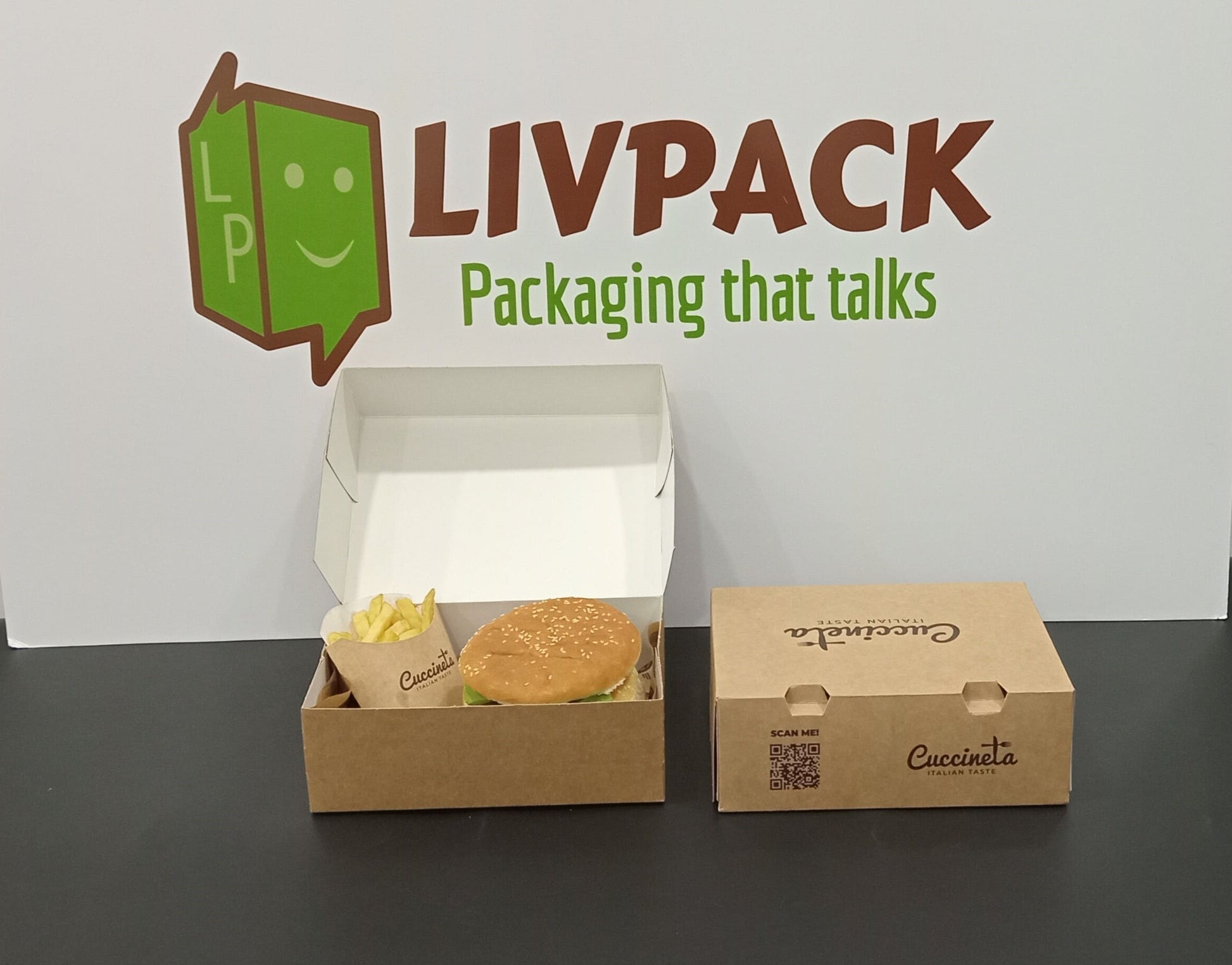 Boîte menu kraft imprimée – LIVPACK