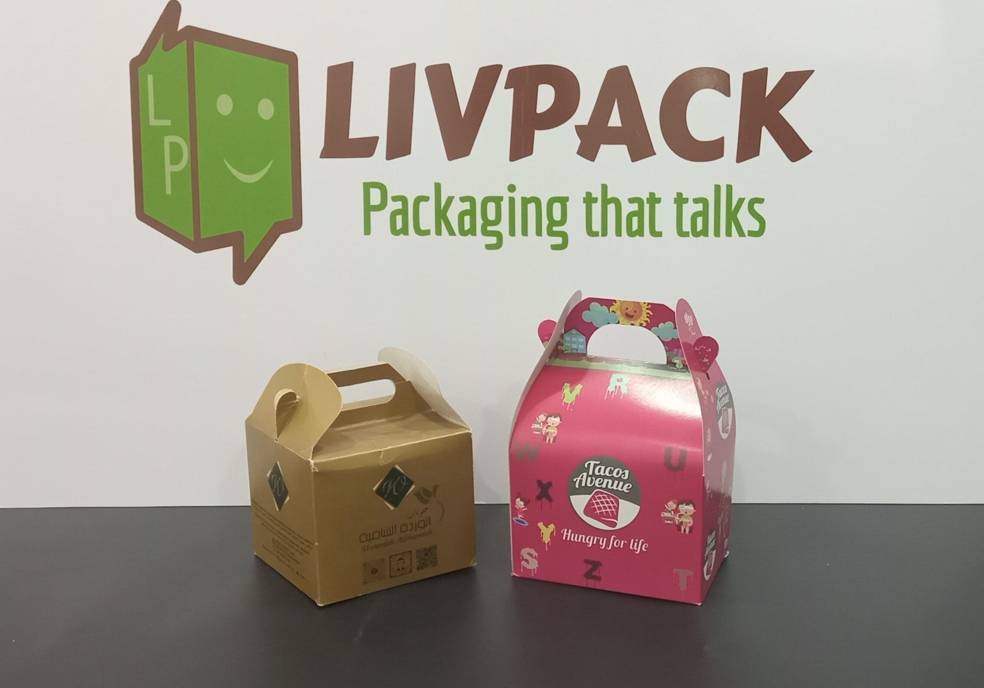 Emballage ludique pour menu kids – personnalisable avec logo – Livpack