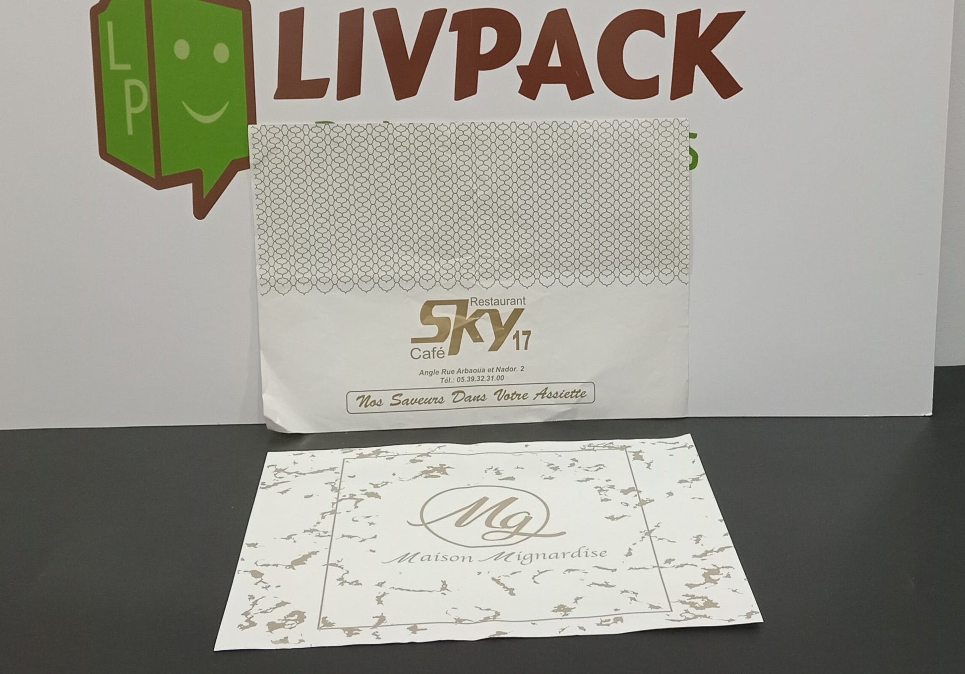 Emballage restauration personnalisée – set de table – Livpack