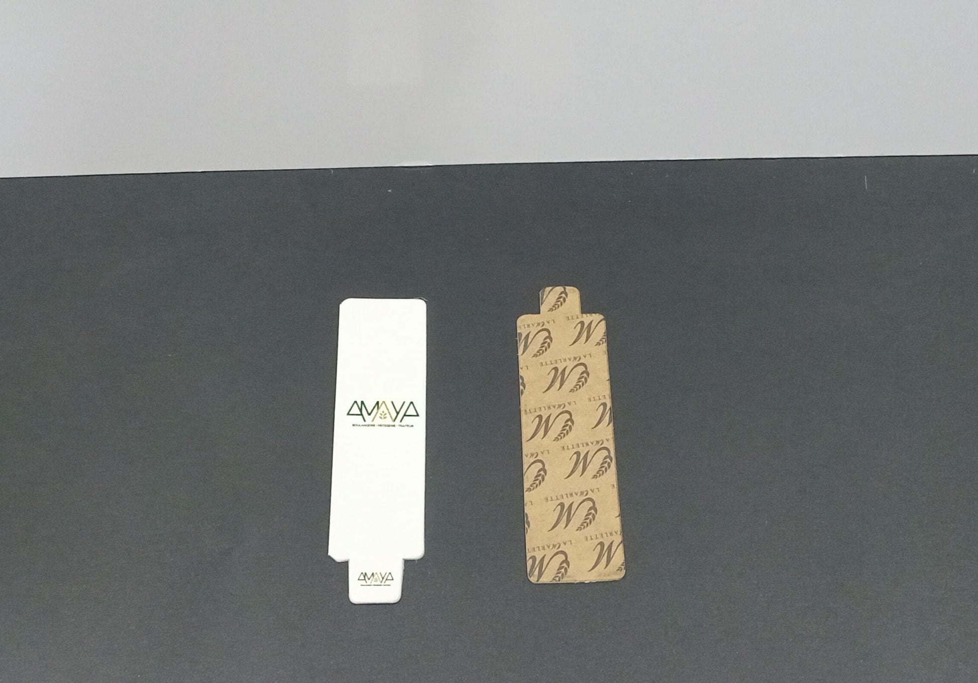  Languettes pâtisserie en forme de cigare – impression logo