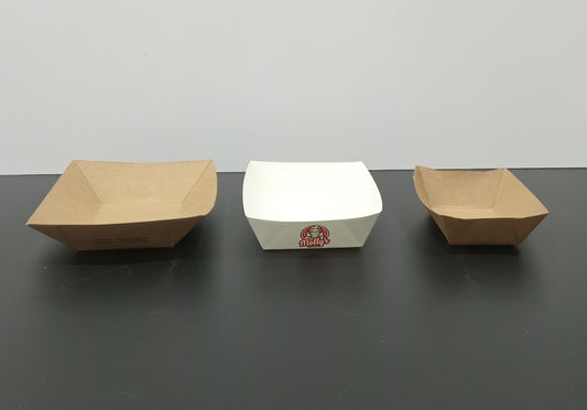 Plat carton kraft personnalisé avec logo