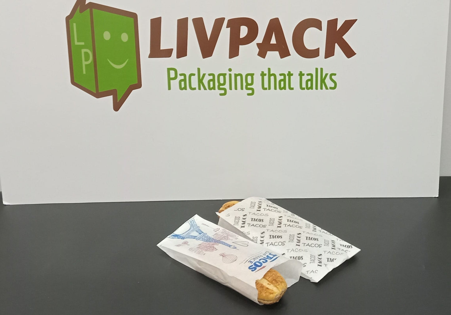 Sachet sandwich papier personnalisé avec logo