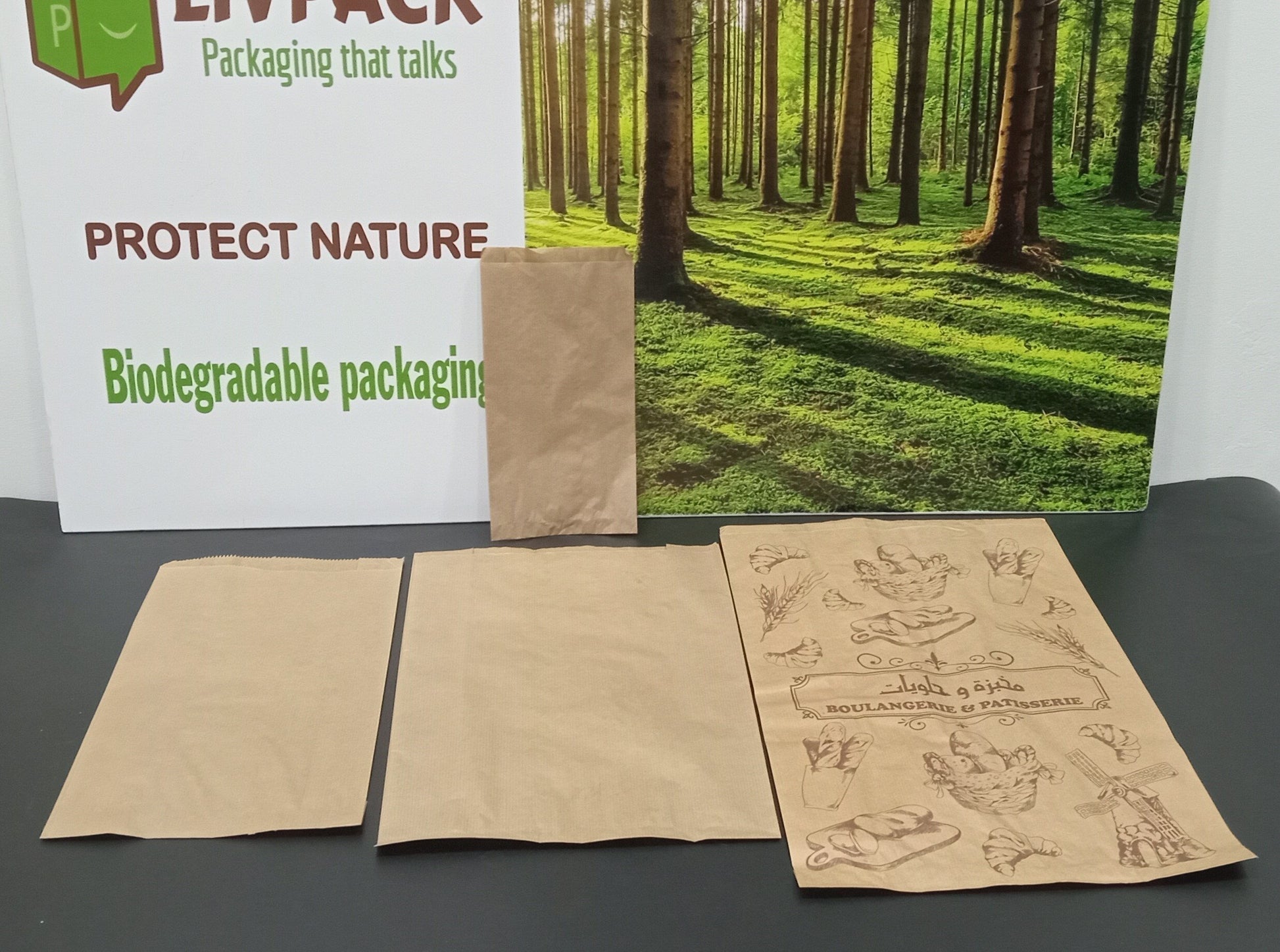 Sachets kraft standards pour baguettes, pains et viennoiseries