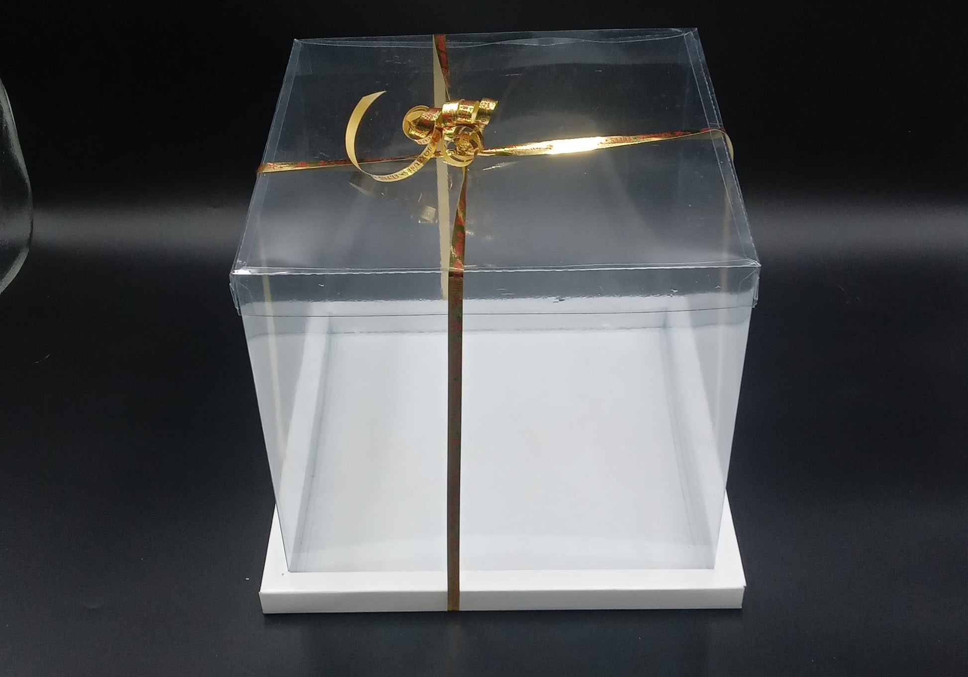 boîte transparente haute pour pâtisserie

