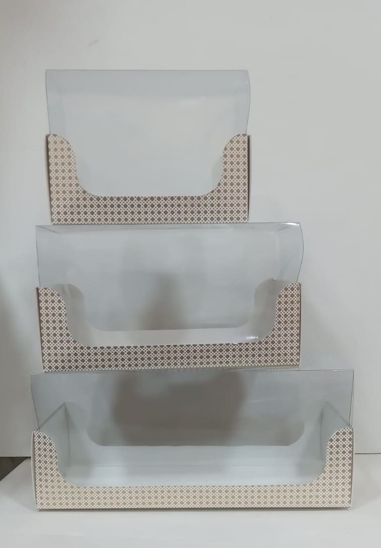 boîte transparente personnalisée pour cake 