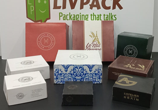 boîtes pâtisserie personnalisées avec logo – kraft & blanc