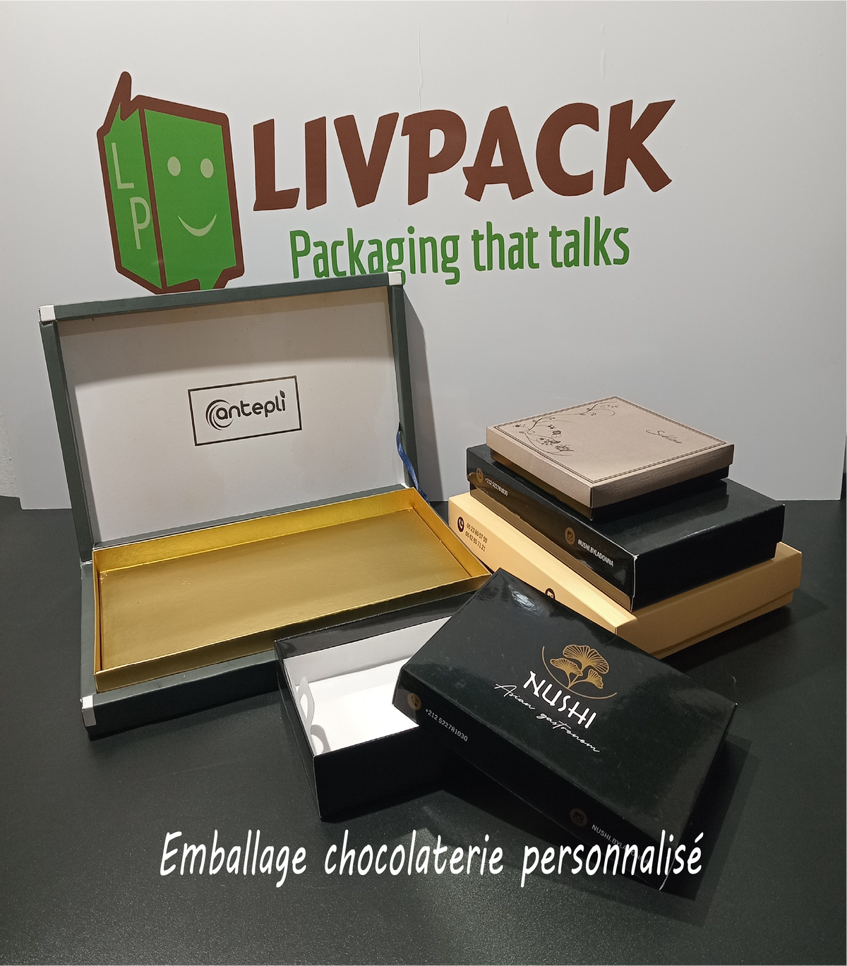 Emballage chocolaterie personnalisé