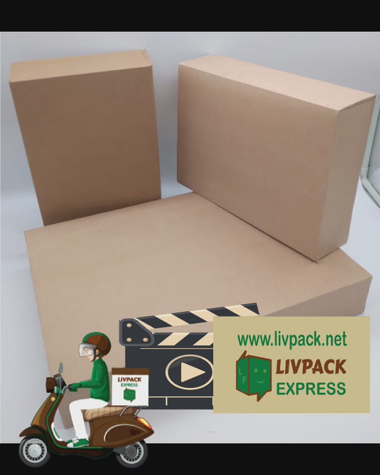 Boîte cache plateau pâtisserie kraft – formats 20x30 ou 30x40 cm