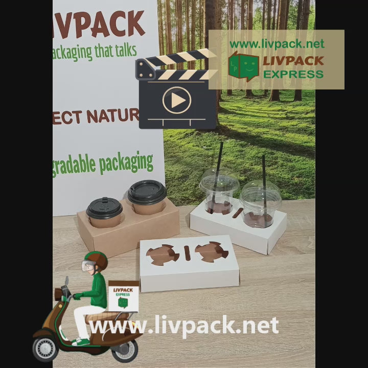 Support gobelets kraft double – Livpack