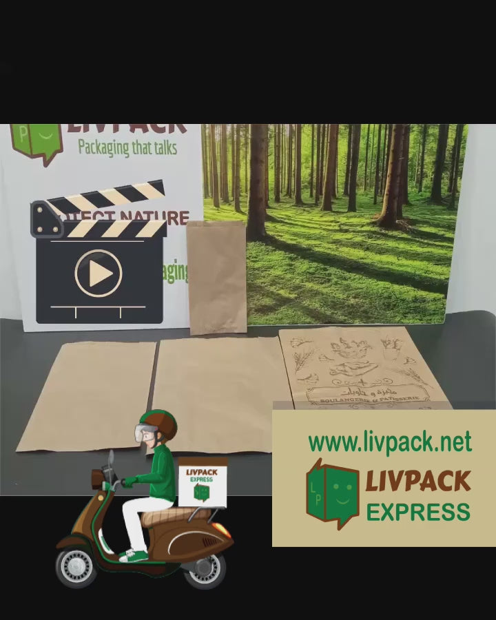 Vidéo de présentation Livpack – sachets kraft pour viennoiserie et pain